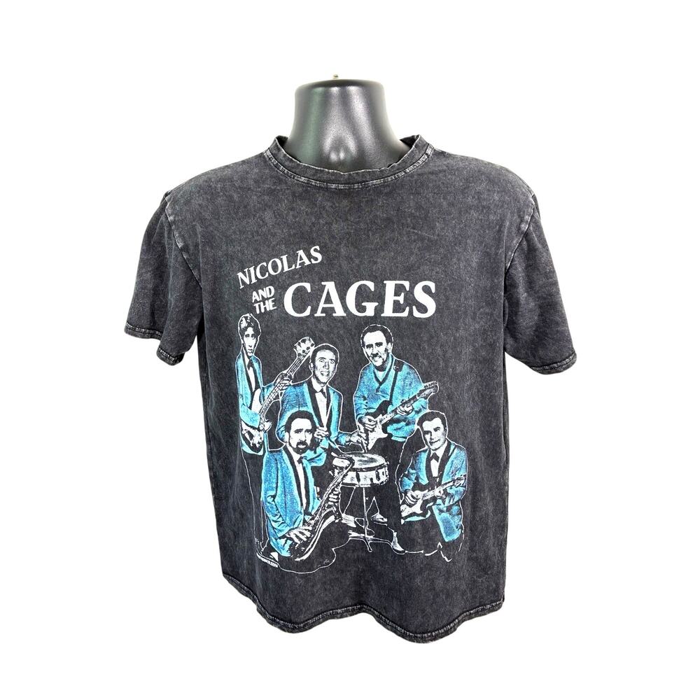 Nicolas and the Cages Comfort Colors Small Nicolas Cage Band T Shirt